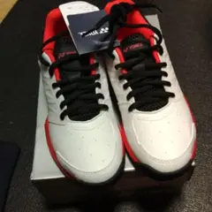 YONEX テニスシューズ POWER CUSHION 22.5㎝ 白/赤