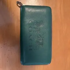COACH 緑の長財布