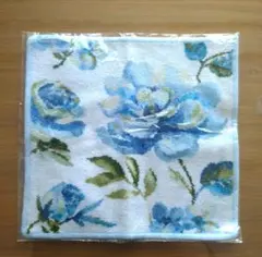 新品　フェイラー　FEILER 花柄タオルハンカチ 約25cm