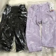 新品未使用 ユニクロ GU レギンス 100 10分丈　2足セット