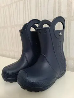 crocs ネイビー 長靴　c9サイズ　16.5センチ