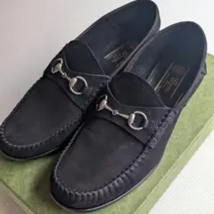 GUCCIグッチホースビットモカシン 1953　スエードローファー38