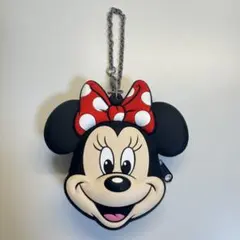 ミニーマウス キーホルダー シリコン ポーチ