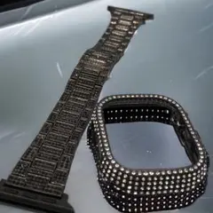 kbアップルウォッチキラキラケースカバーApple Watchバンドステンレス