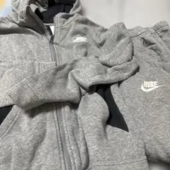 NIKE フルジップパーカー パンツ セットアップ グレー M130から140