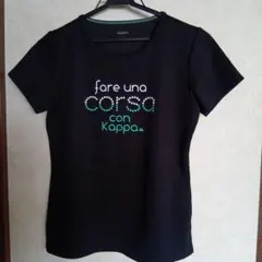 Kappa ブラック Tシャツ