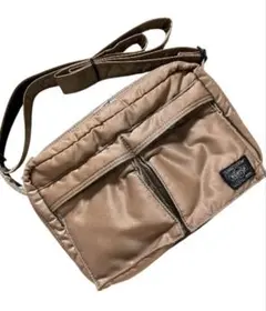 【希少色・廃盤】PORTER タンカー 2層式 ショルダー S 茶ゴールド系