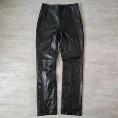 セレクトレザー W34 レザーパンツ メンズ 黒 本革 ライダース ロック
