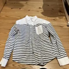 NANO UNIVERSE ストライプ柄長袖シャツ L