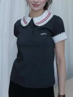 Bibiy. POSEY COLLAR TOP グレー 完売品 - メルカリ