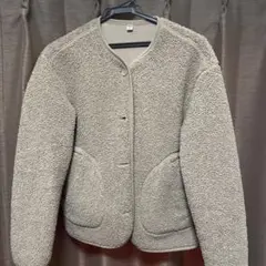 ノーカラージャケット フリースジャケット