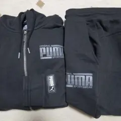 プーマ PUMA スウェット セットアップ 黒 XL