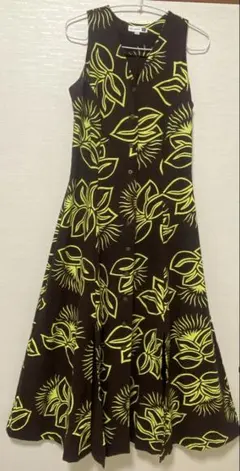 シグゼーン　ブラウンレフア柄ドレス XXS（ハワイサイズ）日本のSサイズくらい