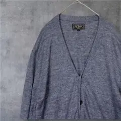✨美品✨BEAMSPLUS ビームスプラス　リネン　Vネックカーディガン　L 紺のサムネイル
