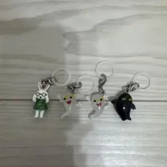 めがねうさぎ めじるしキーホルダー 4個セット