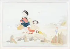 中島潔 『雪物語』 外寸約426×303mm 額 アクリル板付 アートプリント
