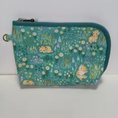 ファスナーポーチ　L字型