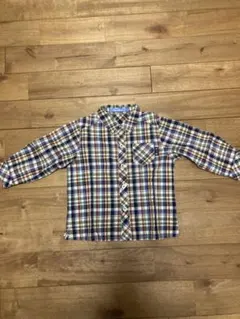 familiar チェック柄 長袖シャツ 90