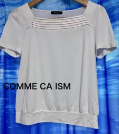 ★COMME CA ISM★レディースM　カットソー白　半袖のサムネイル