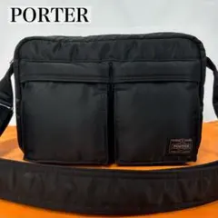 【極美品/現行】ポーター タンカー ショルダーバッグ ナイロン 斜め掛け 黒