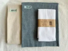 高島ちぢみ　生地　はぎれ　3枚セット　ハンドメイド