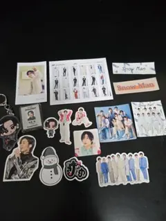 Snow Man　目黒蓮　ステッカー&アクリルキーホルダーセット