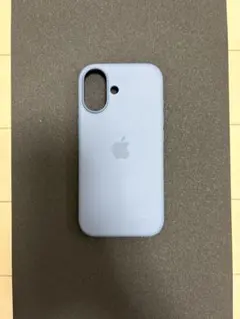 iPhone17用 純正シリコンケース アンカーブルー