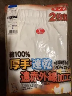 162.グンゼ 長ズボン下 Lサイズ 2枚組