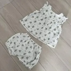 プチバトー　ガーゼ　セットアップ　86cm