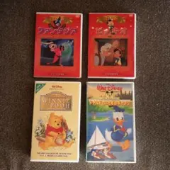 ディズニー名作DVD VHS 4本セット