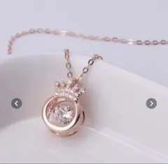 ダンシングストーン　ネックレス ピンクゴールド　新品