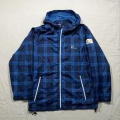 ペンフィールド　ナイロンジャケット ブルー チェック柄