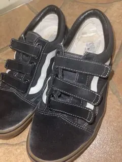 Vans ブラック ベルクロスニーカー