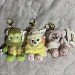 香港ディズニーランド　ダッフィーアンドフレンズ　ぬいぐるみキーチェーン