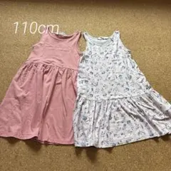 H&M ノースリーブワンピース 110cm 2点セット