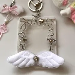 トレカキーホルダーデコ トレカケース レジン (ラメ)