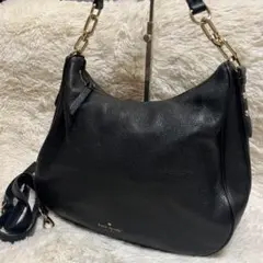 ケイトスペードニューヨーク　2way ショルダーバッグ 黒　チェーン