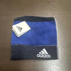 adidas タオルハンカチ 青・黒