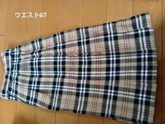 チェック柄 スクールスカート ウエスト67cm