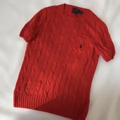 POLO RALPH LAUREN ポロラルフローレン　半袖ケーブルニット　S