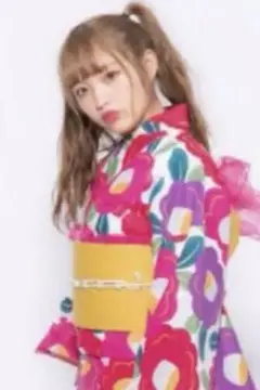 カラフル花柄 浴衣・帯セット