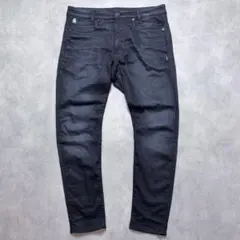 【G-STAR RAW】D-STAQ 3D SLIM 立体裁断 ストレッチ 濃紺