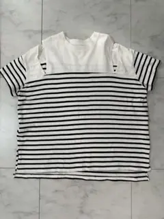 anana肩あき ボーダー 半袖Tシャツ カットソーのサムネイル