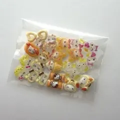ネイルパーツ サンリオ キティ 黄色 25個セット