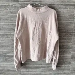 海外古着◎ハイネックスウェット ベージュピンク
