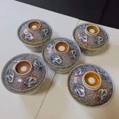 骨董 伊万里 段重 重箱 4段重 花鳥 アンティーク 陶器 色絵 - メルカリ