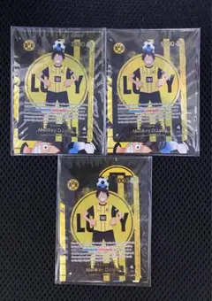 【新品未開封】ワンピースカードゲーム BVB 09 ルフィプロモ3枚セット