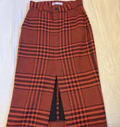 ZARA チェックスカート