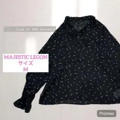 【マジェスティックレゴン】タイニーハートブラウス/シアーブラウス/ブラック/Mのサムネイル
