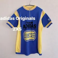 希少 アディダスオリジナルス ニットTシャツ ハーフジップ 1972 2XS